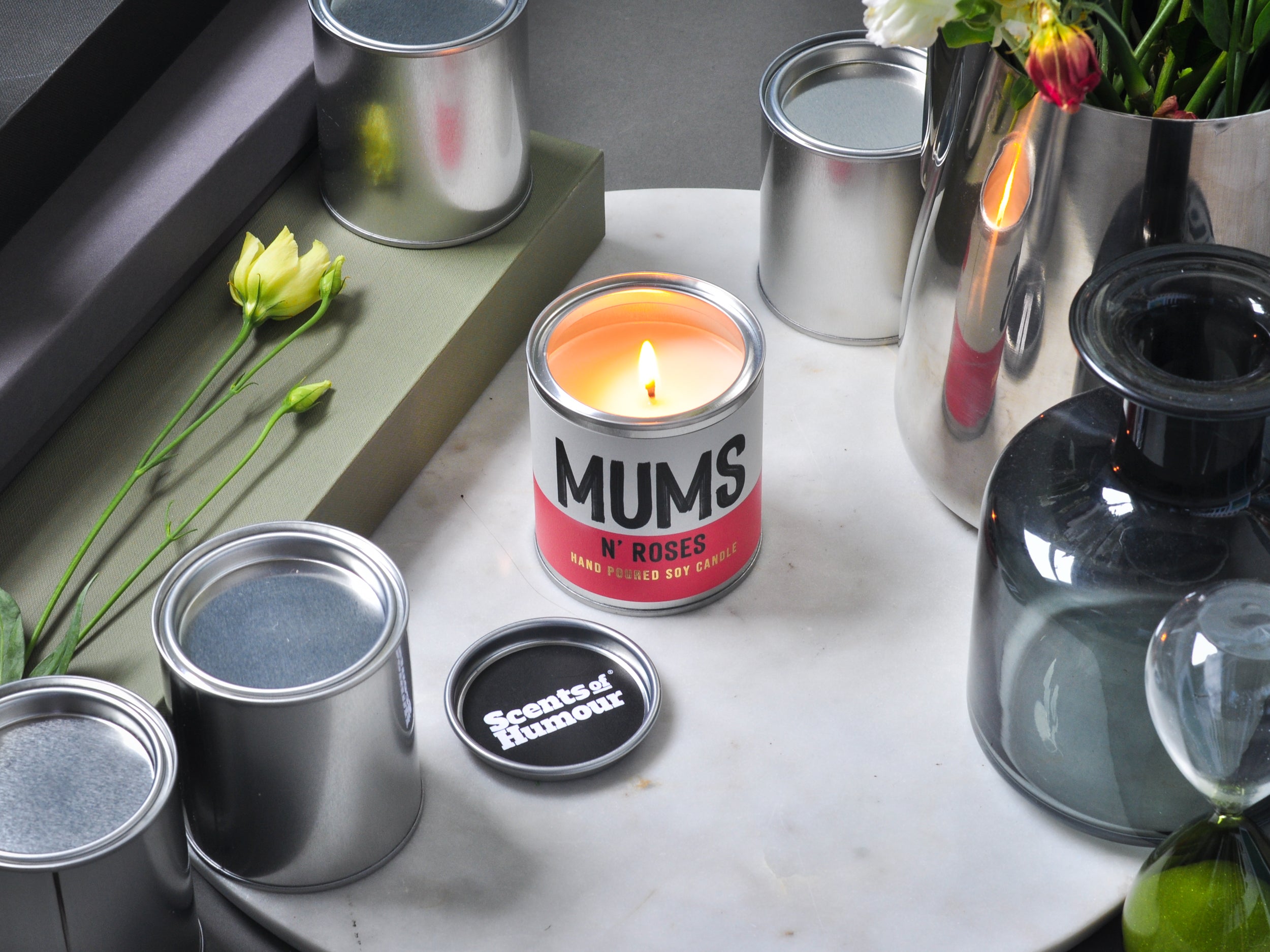 Mums N' Roses -  Plum Rose & Patchouli scented candle
