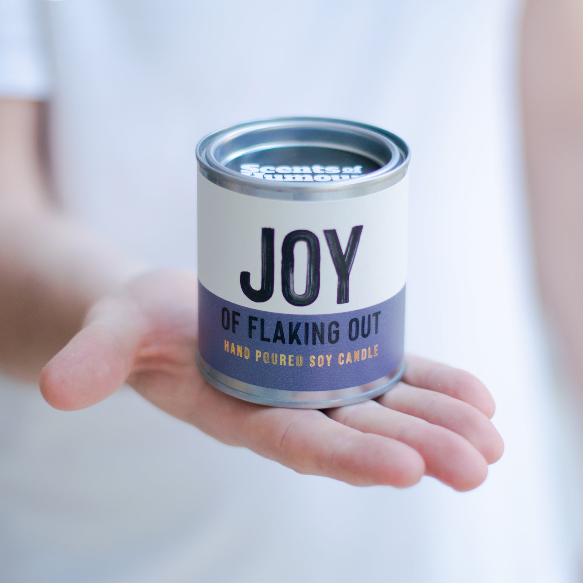 Joy of Flaking Out - Chocolate scented candle